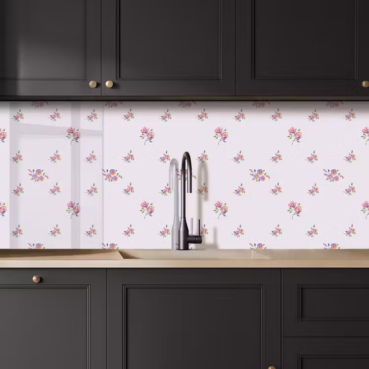 Patroon - Rozen - Bloemen keuken achterwand 2 middel 871 -sfeer1