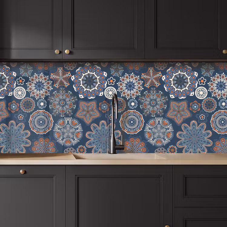 Patronen - Ornament - Versiering keuken achterwand 2 middel 871 -sfeer1