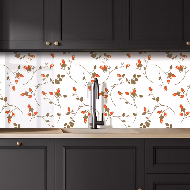 Patronen - Planten - Romantisch - Botanisch keuken achterwand 2 middel 871 -sfeer1