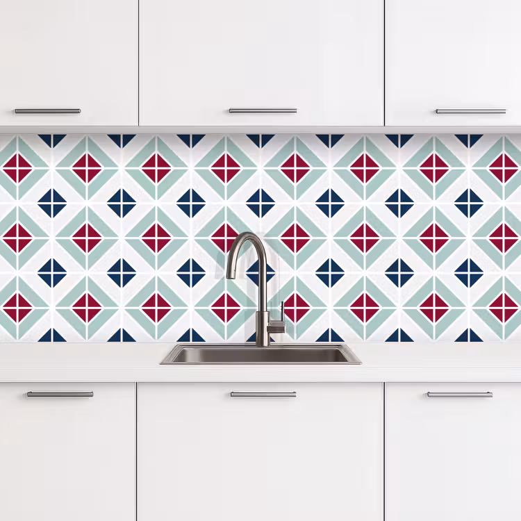 Patronen - Tegel - Abstract keuken achterwand 2 middel 871 -3d