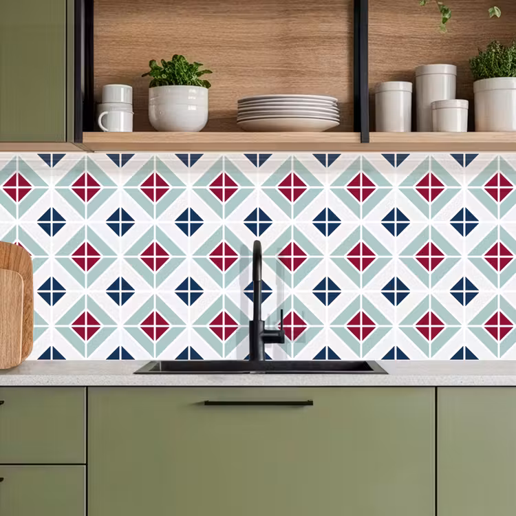 Patronen - Tegel - Abstract keuken achterwand 2 middel 871 -sfeer3