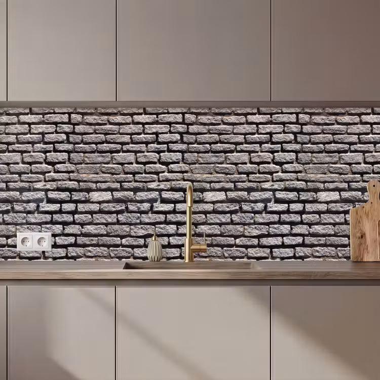 Bestraat - Robuust - Muur - Stenen keuken achterwand 2 middel 871 zz_3dshopping