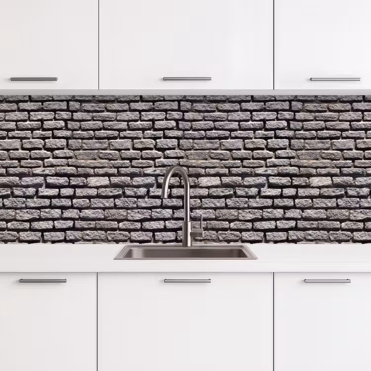 Bestraat - Robuust - Muur - Stenen keuken achterwand 2 middel 871 -3d