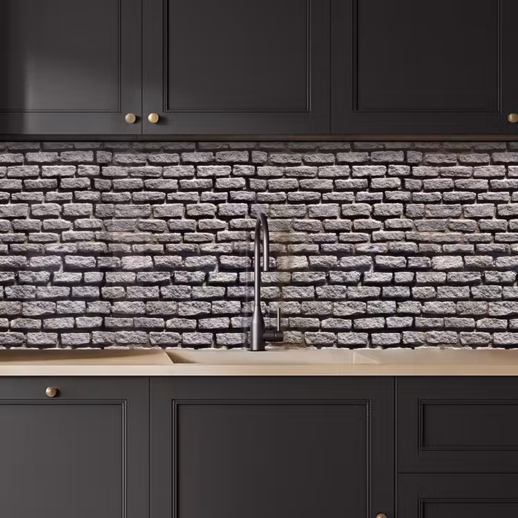 Bestraat - Robuust - Muur - Stenen keuken achterwand 2 middel 871 -sfeer1