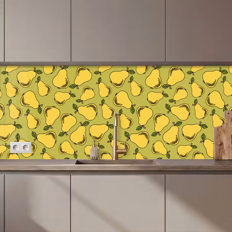 Peer - Fruit - Vintage - Patronen keuken achterwand 2 middel 871 zz_3dshopping