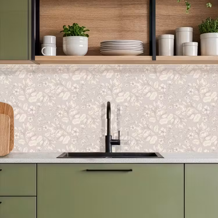 Pioenrozen - Bloesem - Bessen keuken achterwand 2 middel 871 -sfeer3