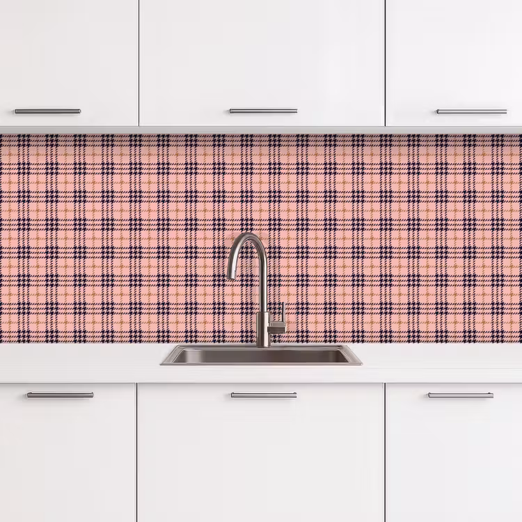 Plaid - Patroon - Schotse - Roze keuken achterwand 2 middel 871 -3d