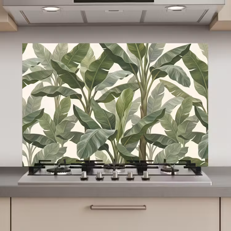 Planten - Bladeren - Tropisch - Groen keuken achterwand spatscherm klein -3d_website