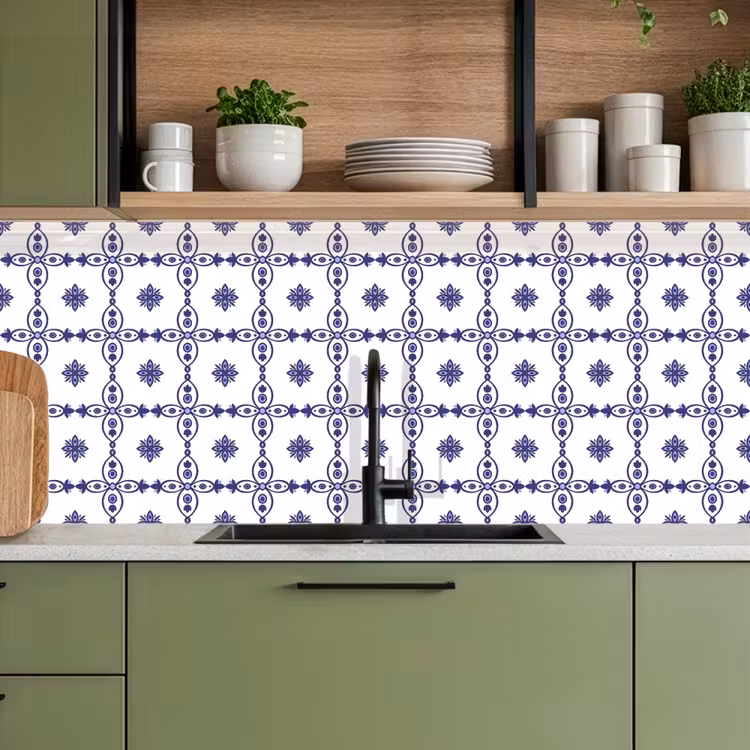 Portugal - Patronen - Blauw keuken achterwand 2 middel 871 -sfeer3