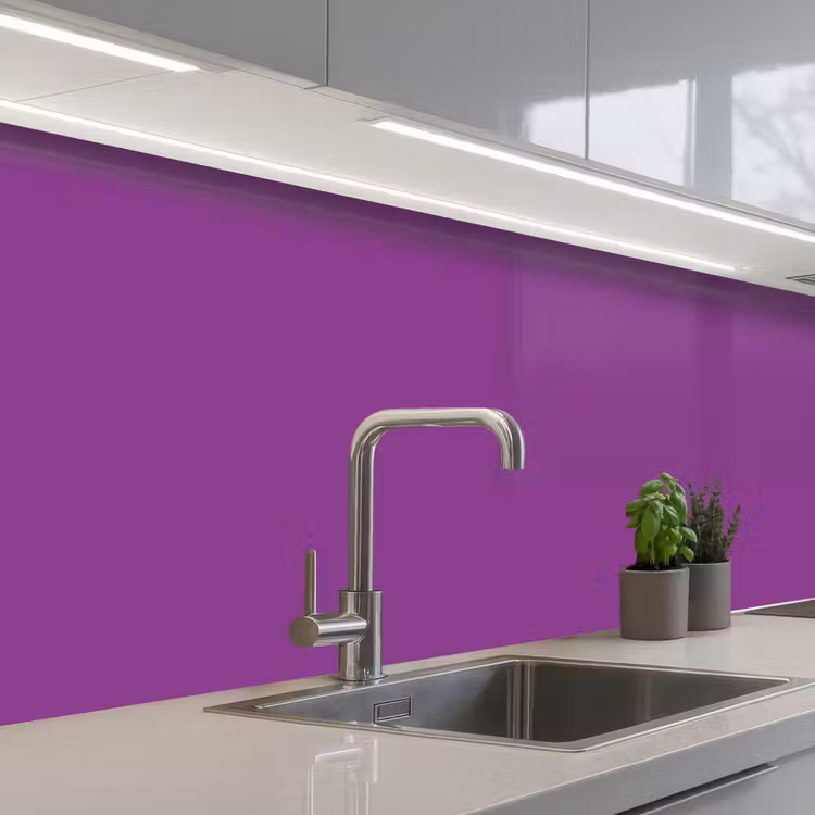 Paars - Kleuren - Effen keuken achterwand 2 middel 871 -3d_schuin