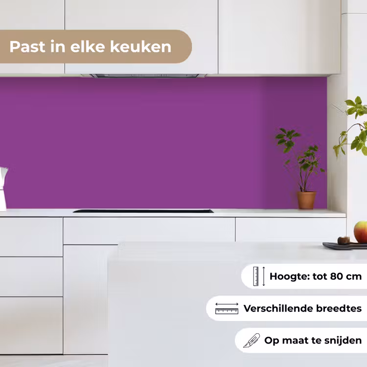 Paars - Kleuren - Effen keuken achterwand 2 middel 871 -sfeer4_NL