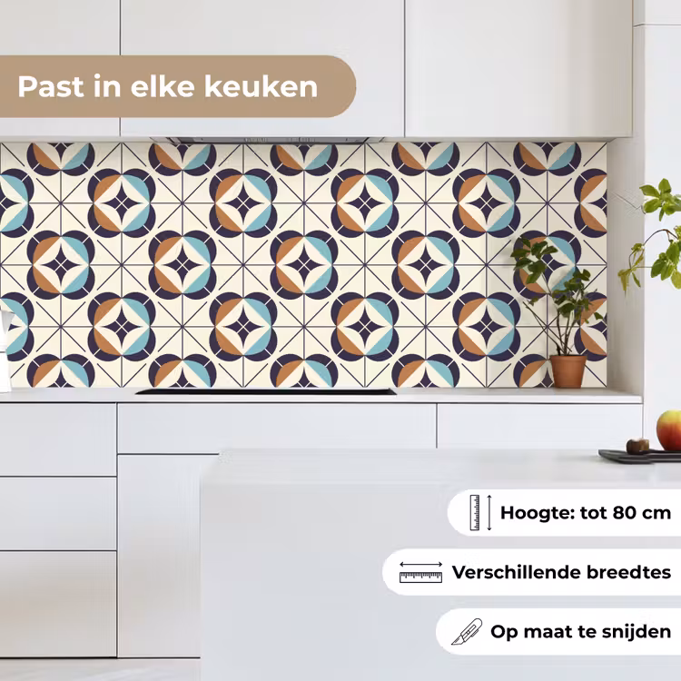 Retro - Design - Geometrie keuken achterwand 2 middel 871 -sfeer4_NL