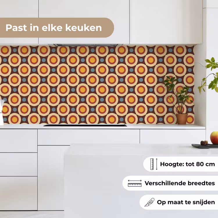Retro - Vintage - Design - Cirkel keuken achterwand 2 middel 871 -sfeer4_NL