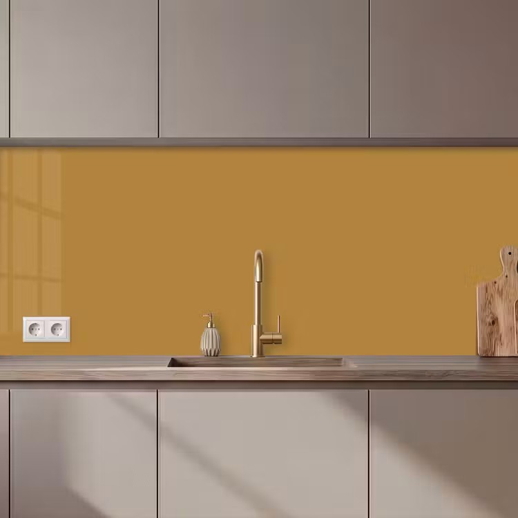 Rhythmic - Ochre - Geel keuken achterwand 2 middel 871 zz_3dshopping