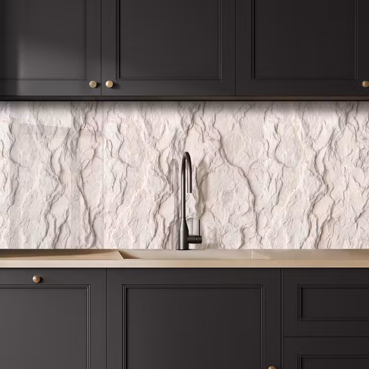Rots - Structuur - Natuur - Beige - Abstract keuken achterwand 2 middel -sfeer1