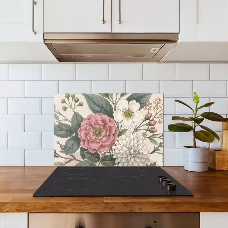 Romantisch - Design - Kleurrijk keuken achterwand 2 middel -sfeer1