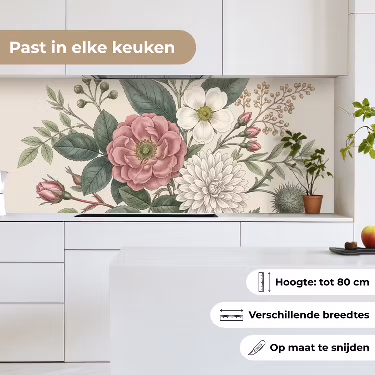 Romantisch - Design - Kleurrijk keuken achterwand 2 middel -sfeer4_NL