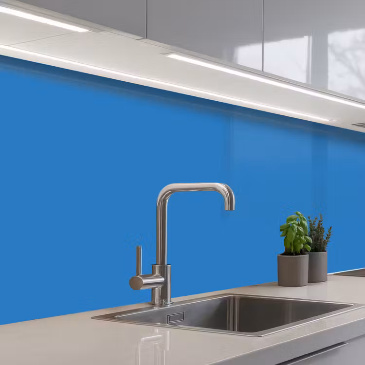 Royal - Blue - Blauw keuken achterwand 2 middel 871 -3d_schuin