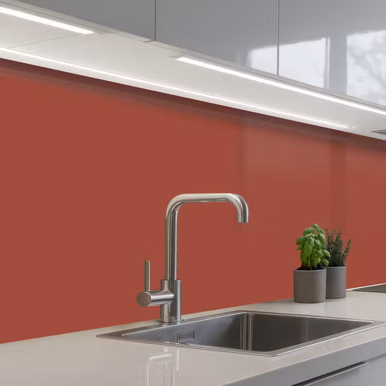 Rustic - Terracotta - Oranje keuken achterwand 2 middel 871 -3d_schuin