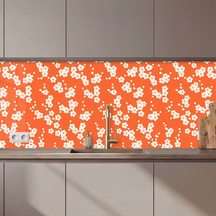 Sakura - Bloemen - Patroon - Japan keuken achterwand 2 middel 871 zz_3dshopping