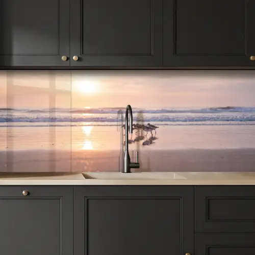 Zee - Vogels - Strand keuken achterwand 2 middel -sfeer1