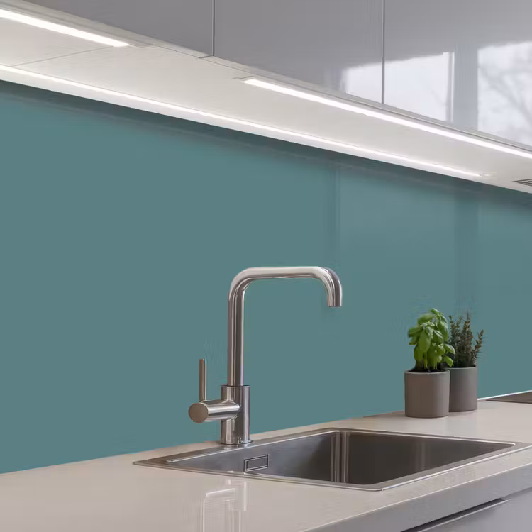 Serene - Teal - Blauw keuken achterwand 2 middel 871 -3d_schuin
