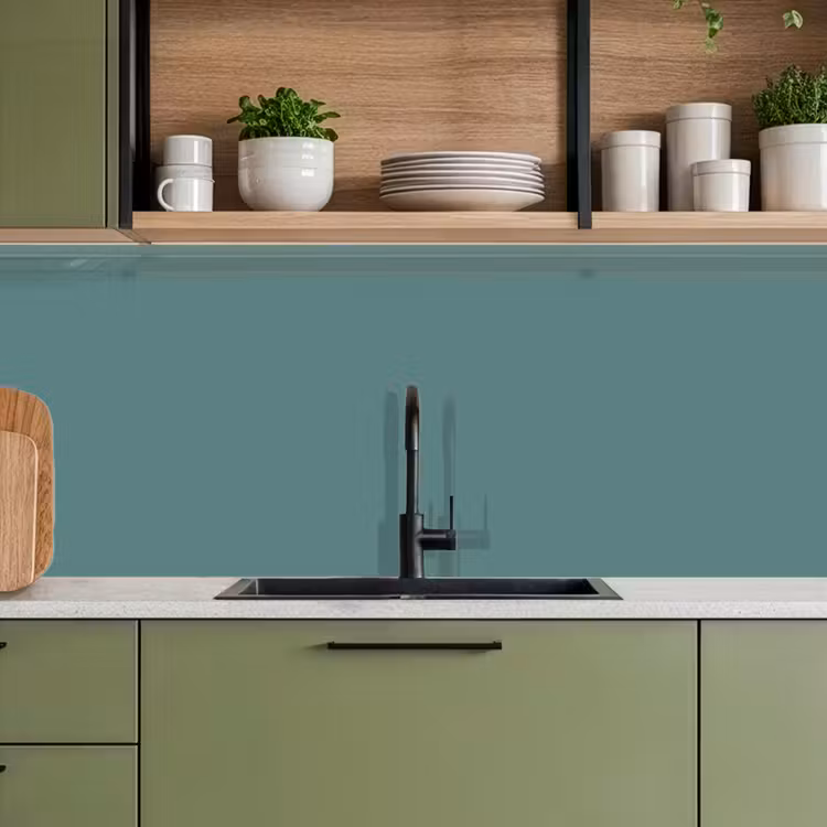 Serene - Teal - Blauw keuken achterwand 2 middel 871 -sfeer3