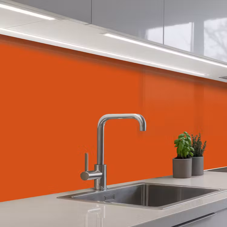 Sienna - Aarde - Kleuren - Effen keuken achterwand 2 middel 871 -3d_schuin