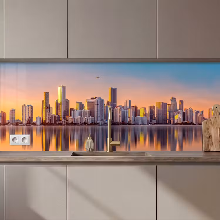 Skyline - Gebouwen - Steden keuken achterwand 2 middel zz_3dshopping