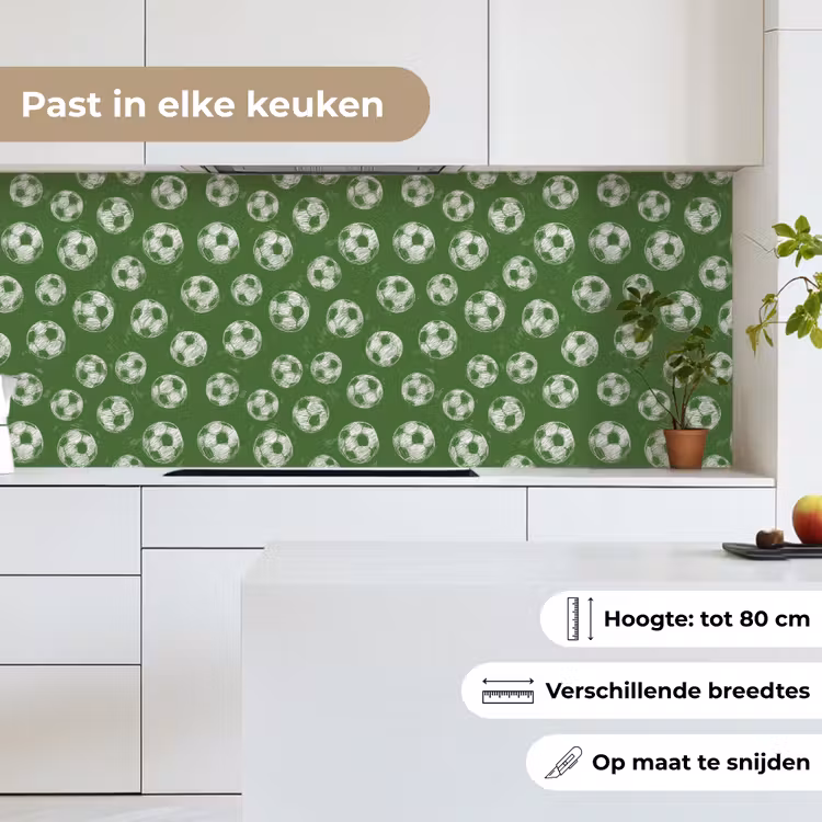 Voetbal - Sport - Groen keuken achterwand 2 middel 871 -sfeer4_NL