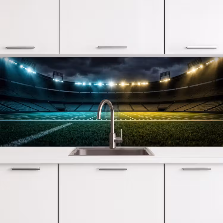 Voetbal - Stadion - Nacht - Modern keuken achterwand 2 middel -3d