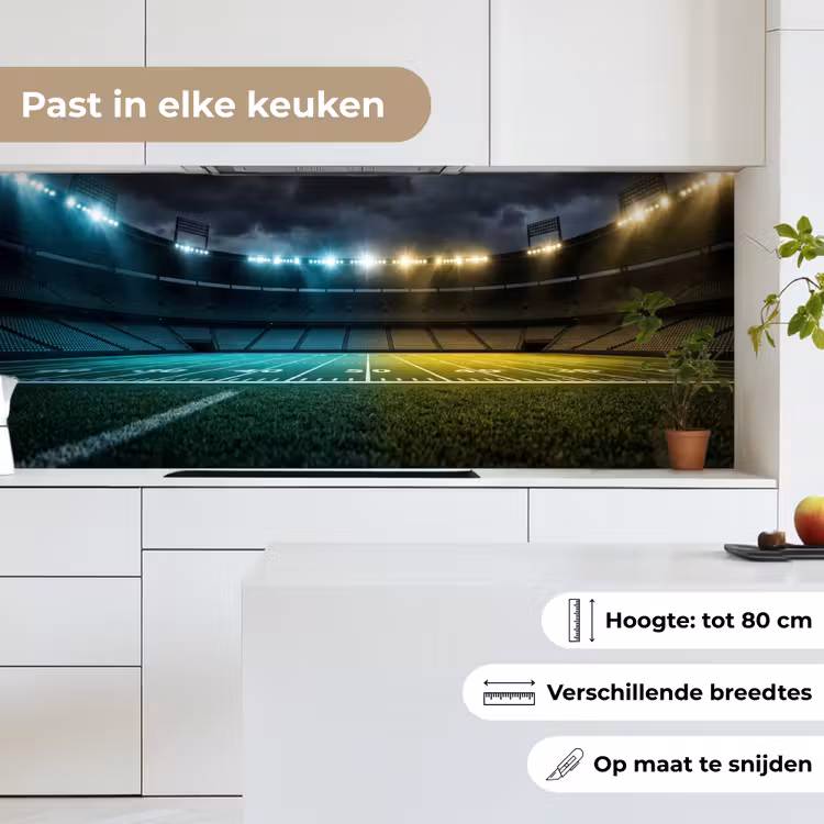 Voetbal - Stadion - Nacht - Modern keuken achterwand 2 middel -sfeer4_NL