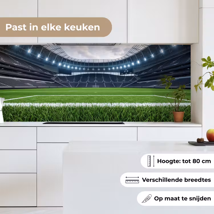 Voetbal - Stadion - Sport - Groen keuken achterwand 2 middel -sfeer4_NL