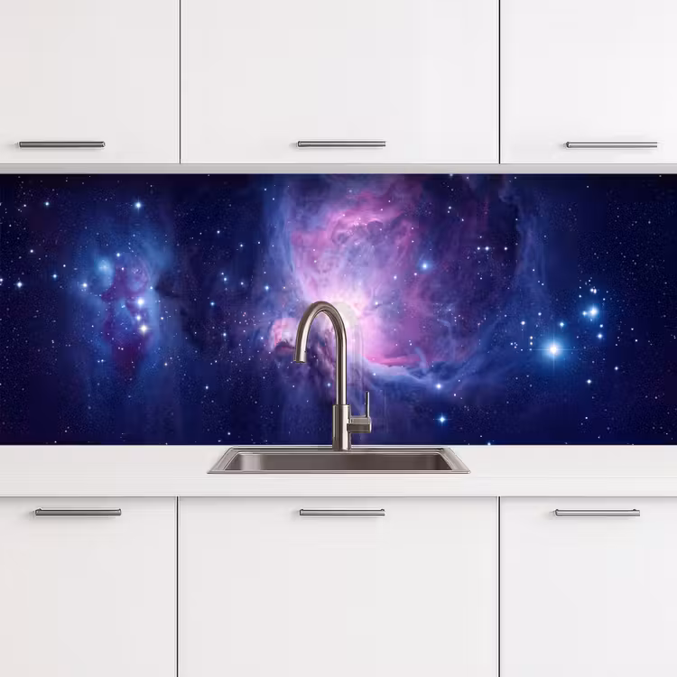 Ruimte - Sterren - Kleurrijk keuken achterwand 2 middel -3d