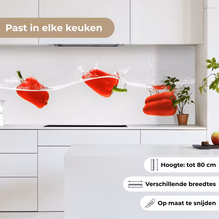Splash - Groente - Rood keuken achterwand 2 middel -sfeer4_NL