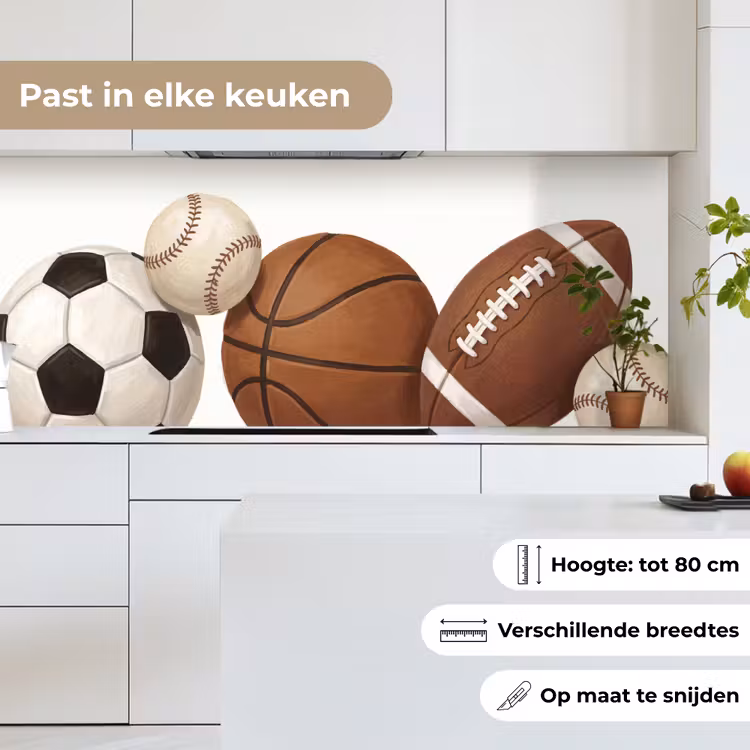 Sport - Ballen - Illustratie keuken achterwand 2 middel -sfeer4_NL