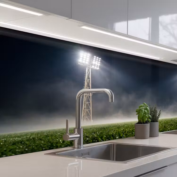 Stadion - Lichtmast - Sport - Nacht keuken achterwand 2 middel -3d_schuin