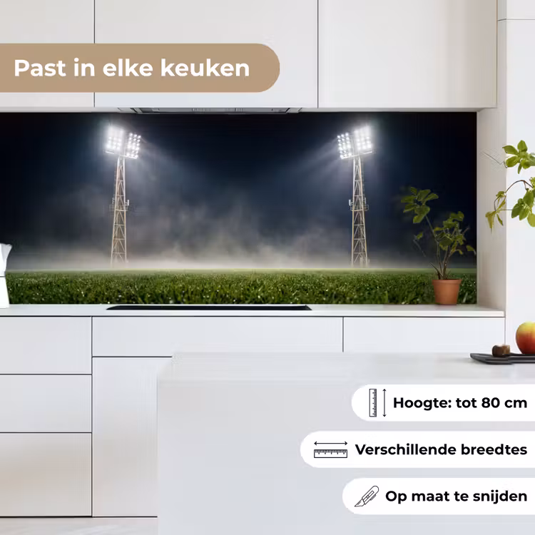 Stadion - Lichtmast - Sport - Nacht keuken achterwand 2 middel -sfeer4_NL