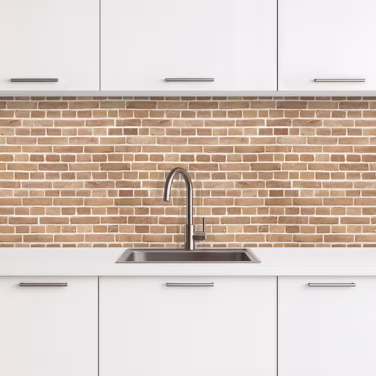 Stenen - Bruin - Licht - Patroon keuken achterwand 2 middel 871 -3d