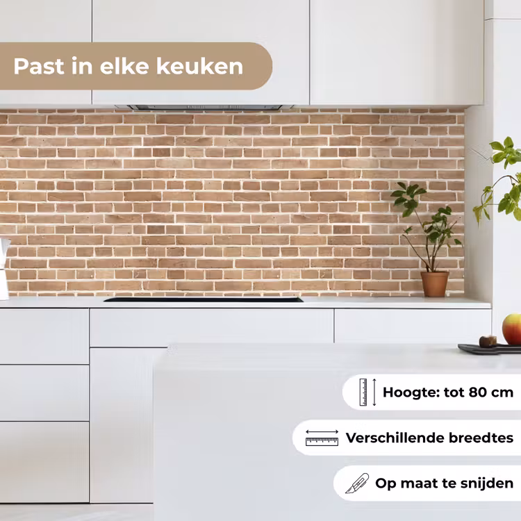 Stenen - Bruin - Licht - Patroon keuken achterwand 2 middel 871 -sfeer4_NL