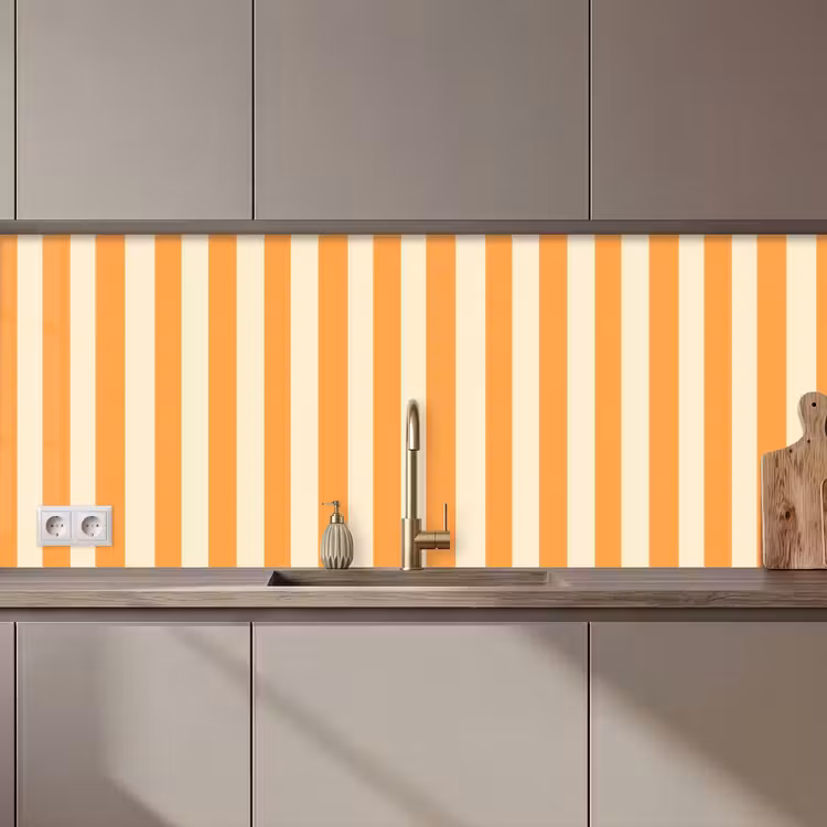 Strepen - Patroon - Oranje keuken achterwand 2 middel 871 zz_3dshopping