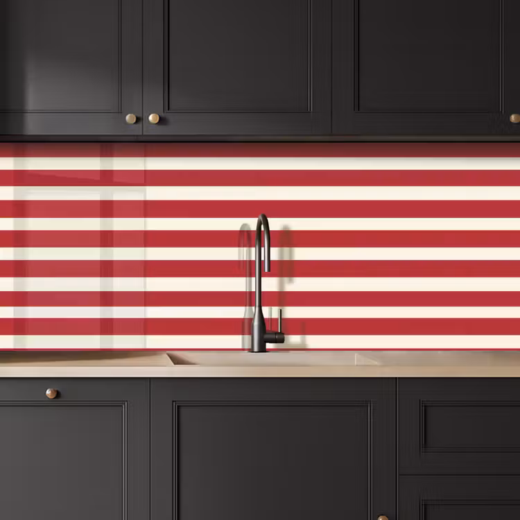 Strepen - Patroon - Rood keuken achterwand 2 middel 871 -sfeer1