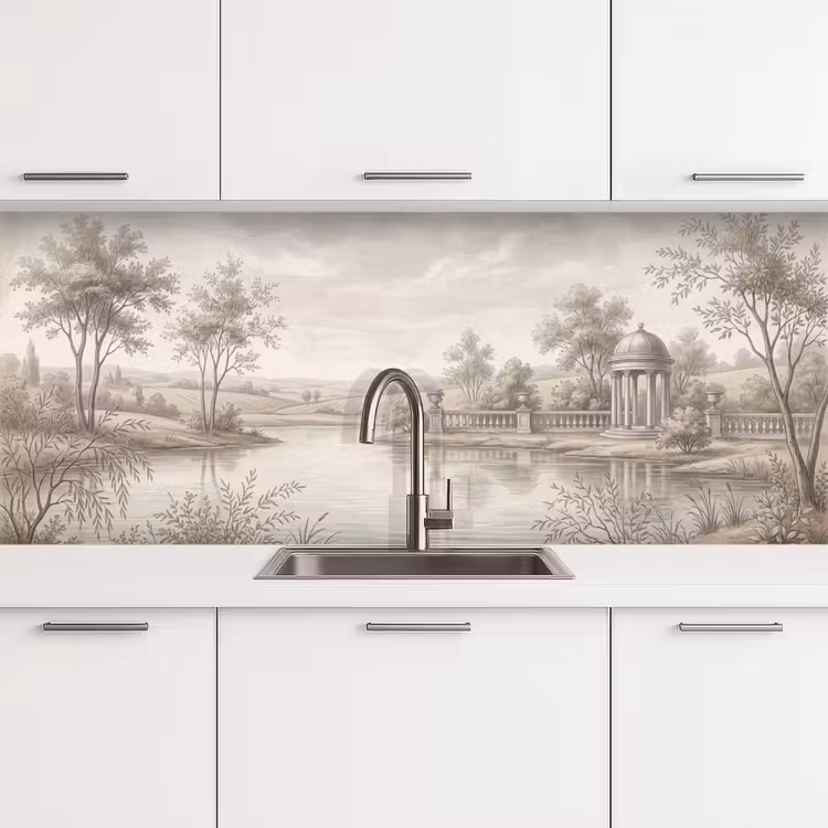 Terras - Water - Natuur - Landschap keuken achterwand 2 middel -3d