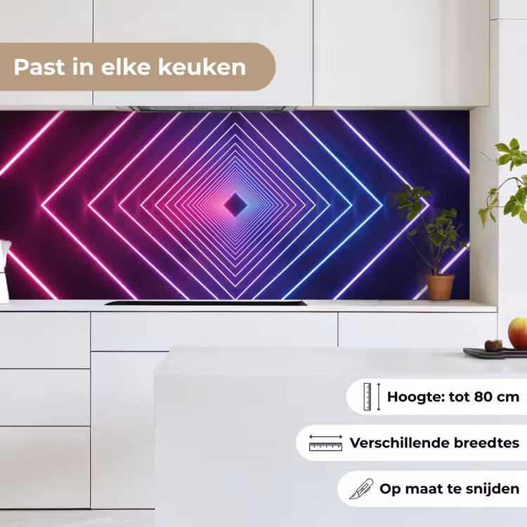 Driedimensionaal - Tunnel - Ruimte keuken achterwand 2 middel -sfeer4_NL