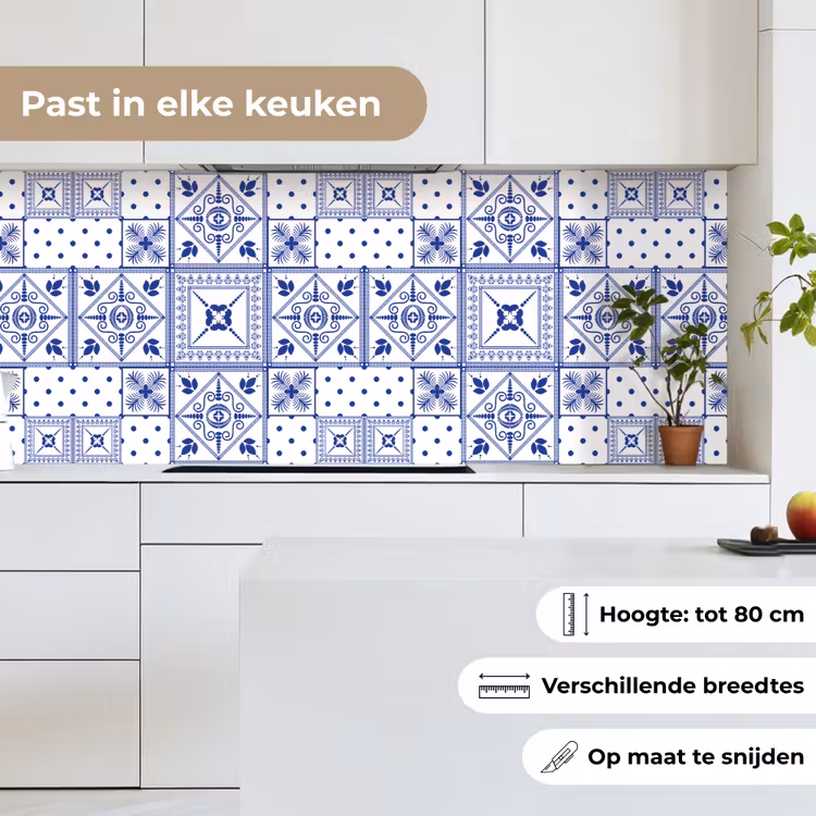 Tegels - Patronen - Delfts Blauw keuken achterwand 2 middel 871 -sfeer4_NL