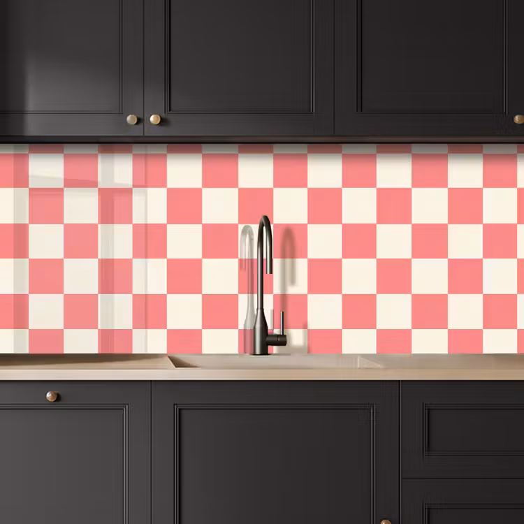 Traditioneel - Patroon - Roze keuken achterwand 2 middel 871 -sfeer1