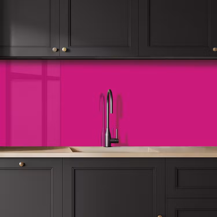 Velvet - Magenta - Roze keuken achterwand 2 middel 871 -sfeer1