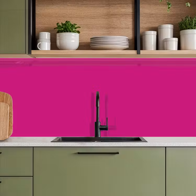 Velvet - Magenta - Roze keuken achterwand 2 middel 871 -sfeer3