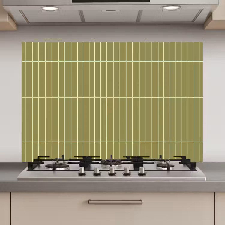 Verticaal - Wandtegel - Olijfgroen keuken achterwand spatscherm klein 900 -3d_website