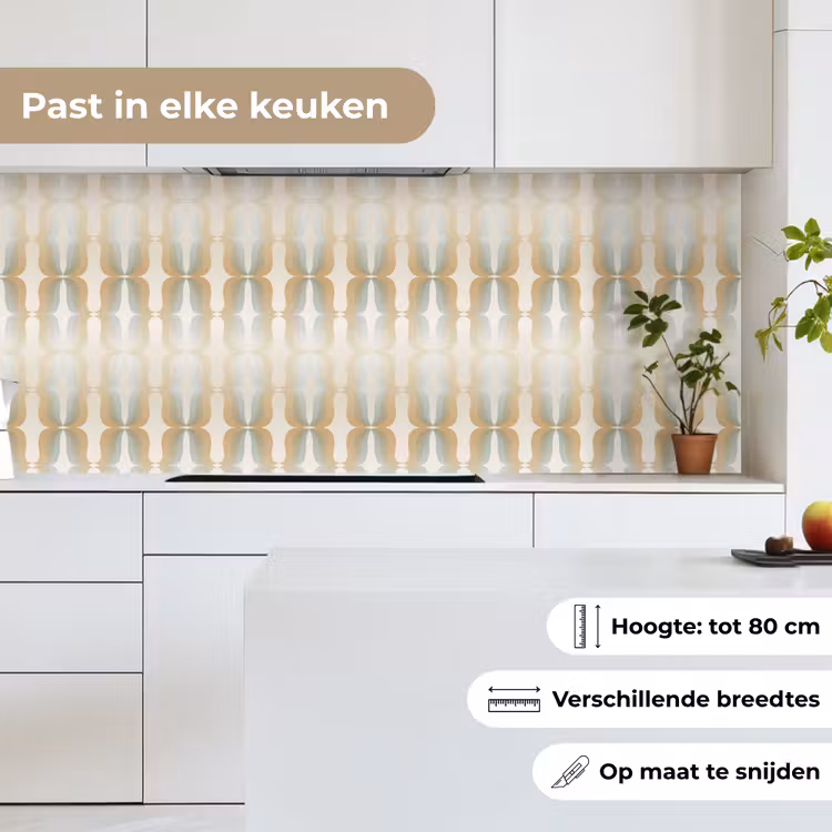 Vintage - Jaren 60 - Patronen - Ornament keuken achterwand 2 middel 871 -sfeer4_NL